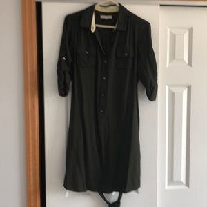 Beautiful hunter green dress size 8 Tall